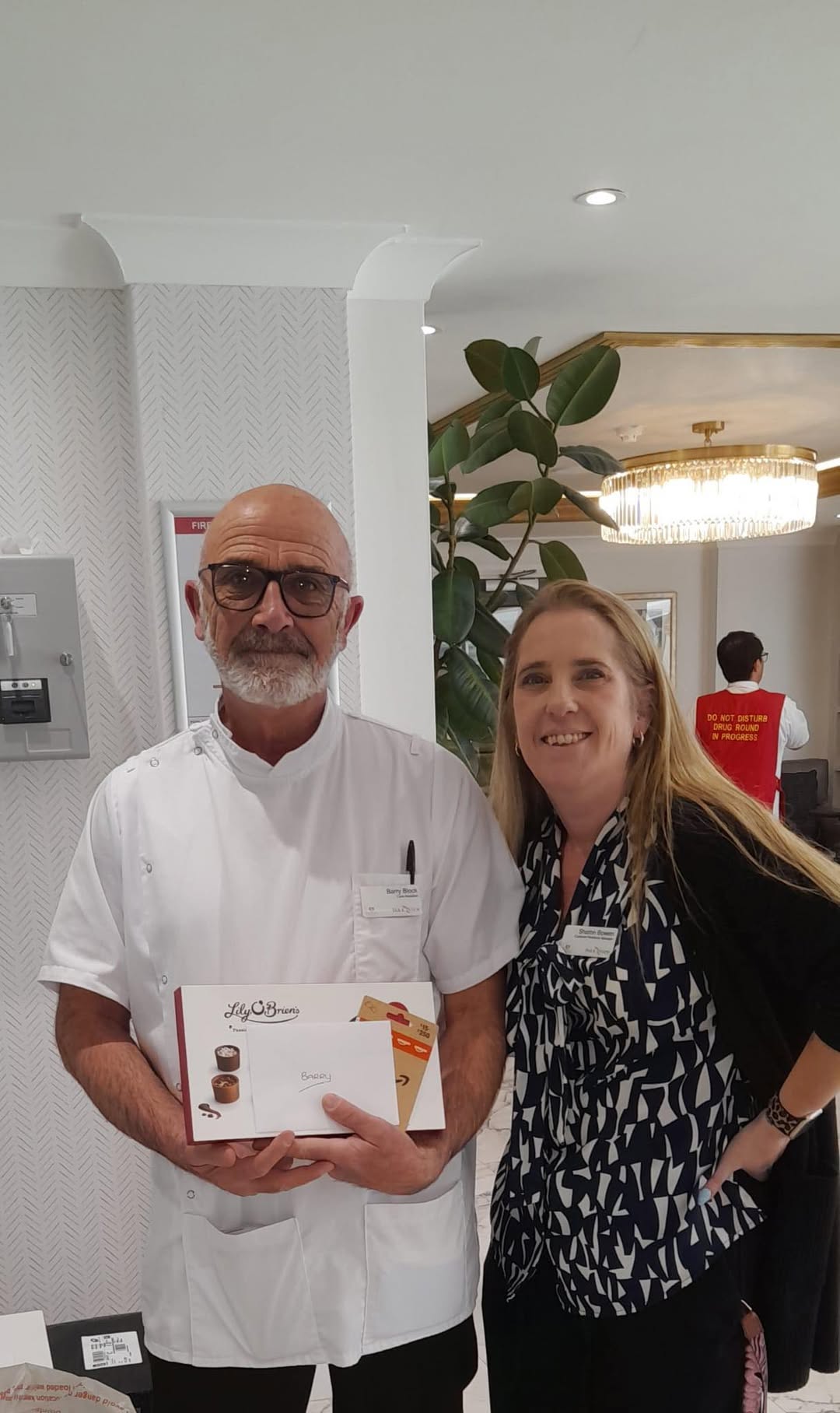 golden ticket winner award for best staff member at park view care home ipswich
