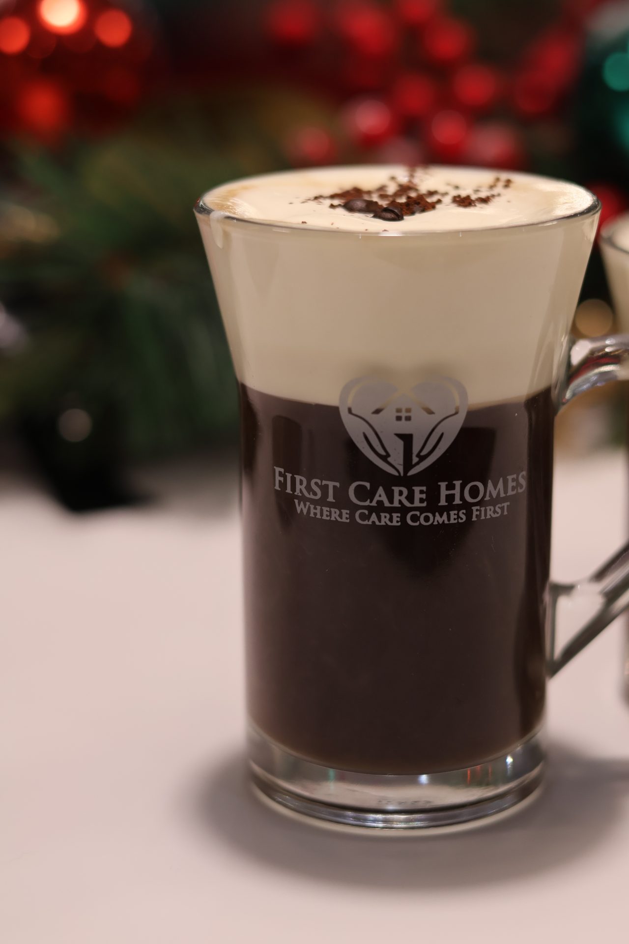 Barrista made Irish Coffee at Park View Care Home Ipswich